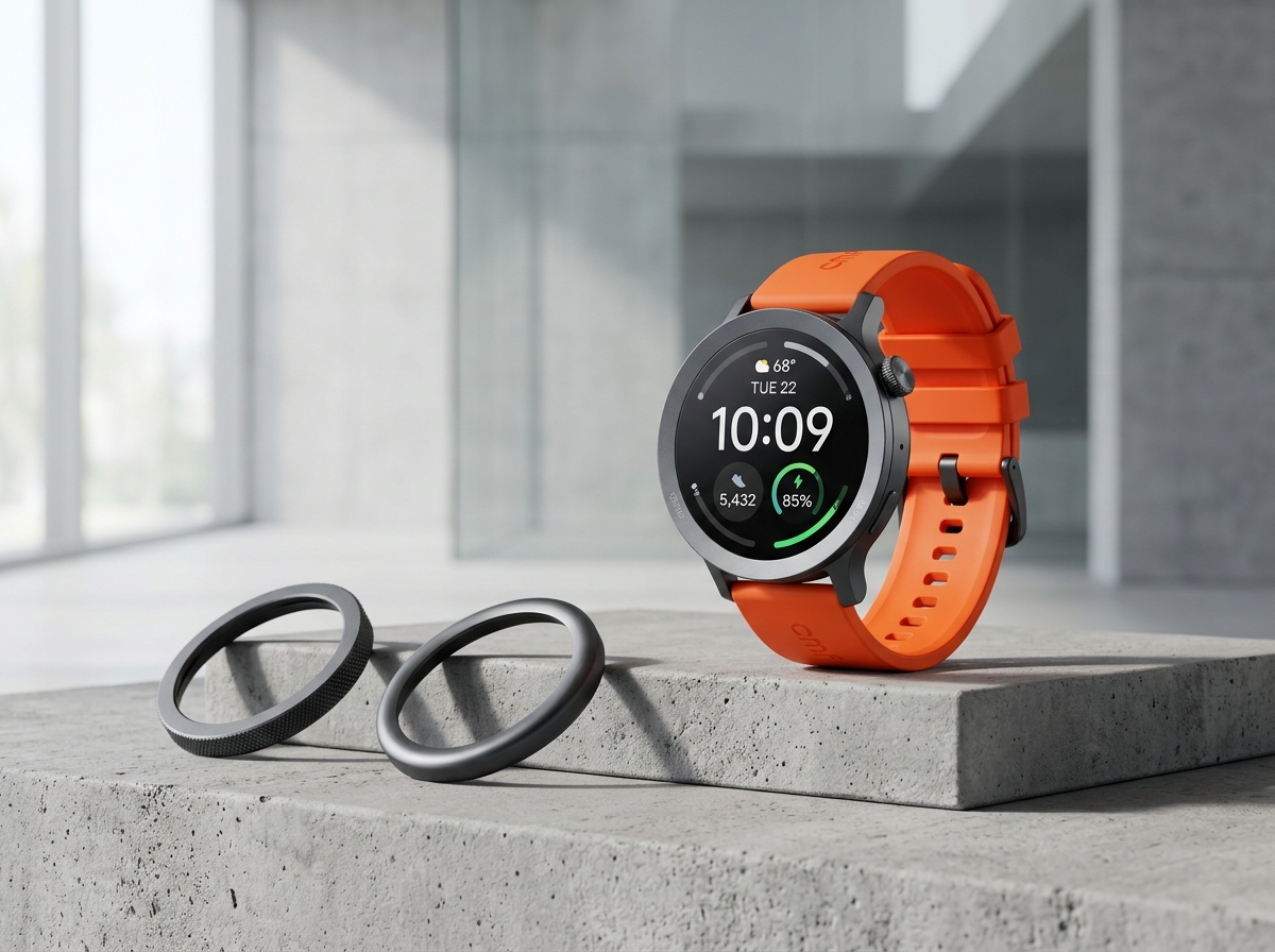CMF Watch Pro 2 circular smartwatch with interchangeable bezels